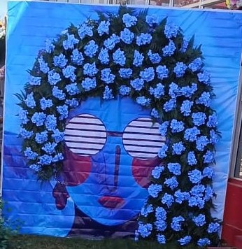 Haldi photo backdrop